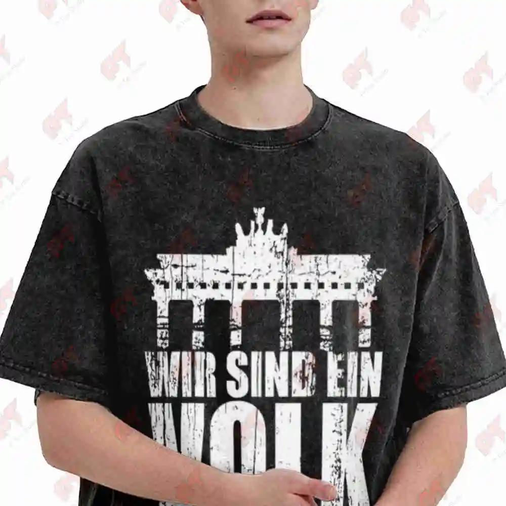 We Are One People But I Am Volker Vintage Washed Tee Pure Cotton T-Shirt