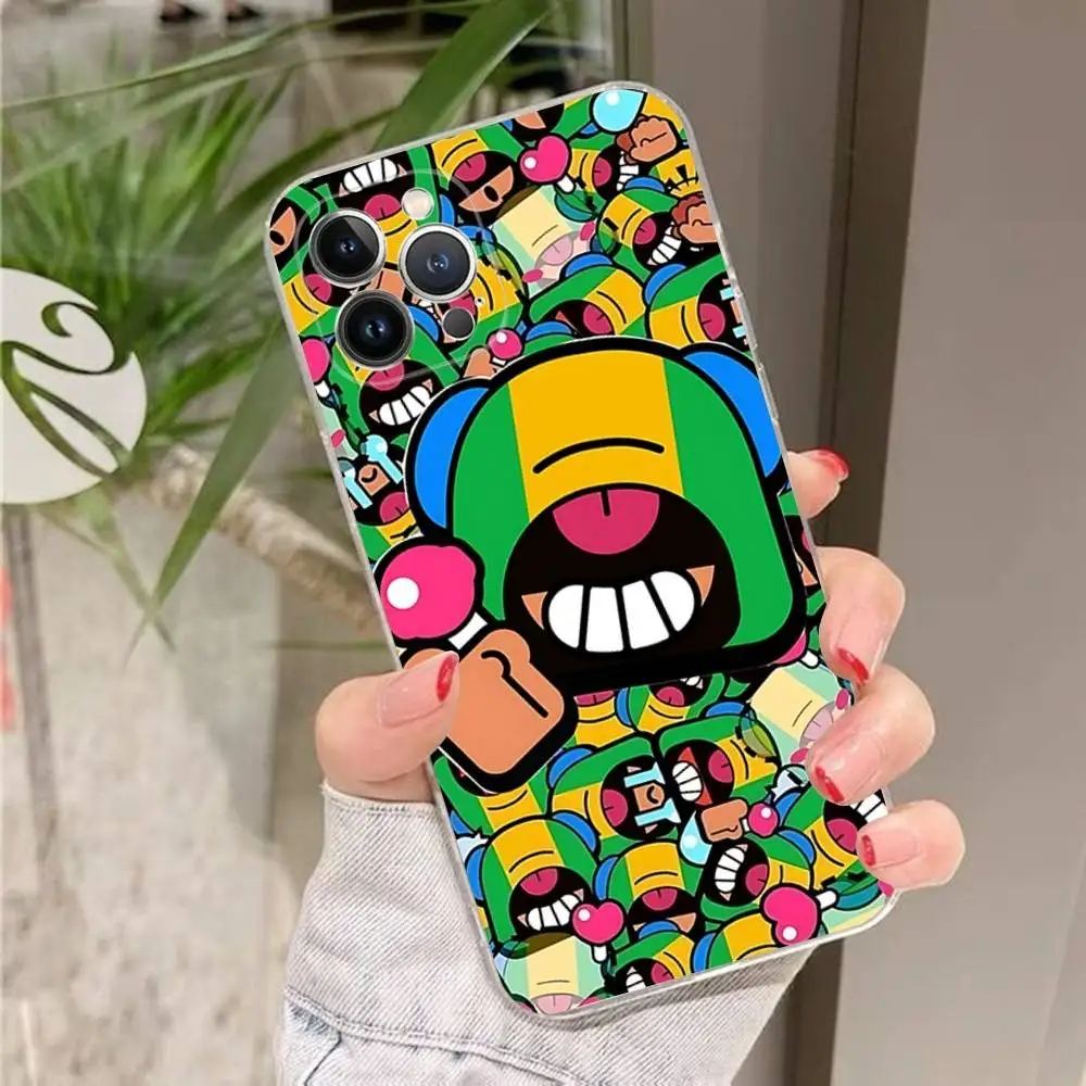 Jogo leon estrelas caso de telefone para iphone 16 15 14 11 12 13 mini pro xs max capa 6 7 8 plus x funda escudo
