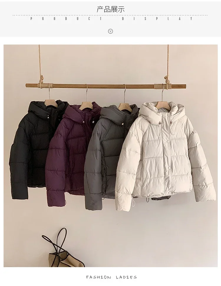 Korean style Soft Warm Cotton Bread Jacket Winter New Loose Versatile Cotton Women's Coat Fashion Casual Down Cotton Parkas 2026