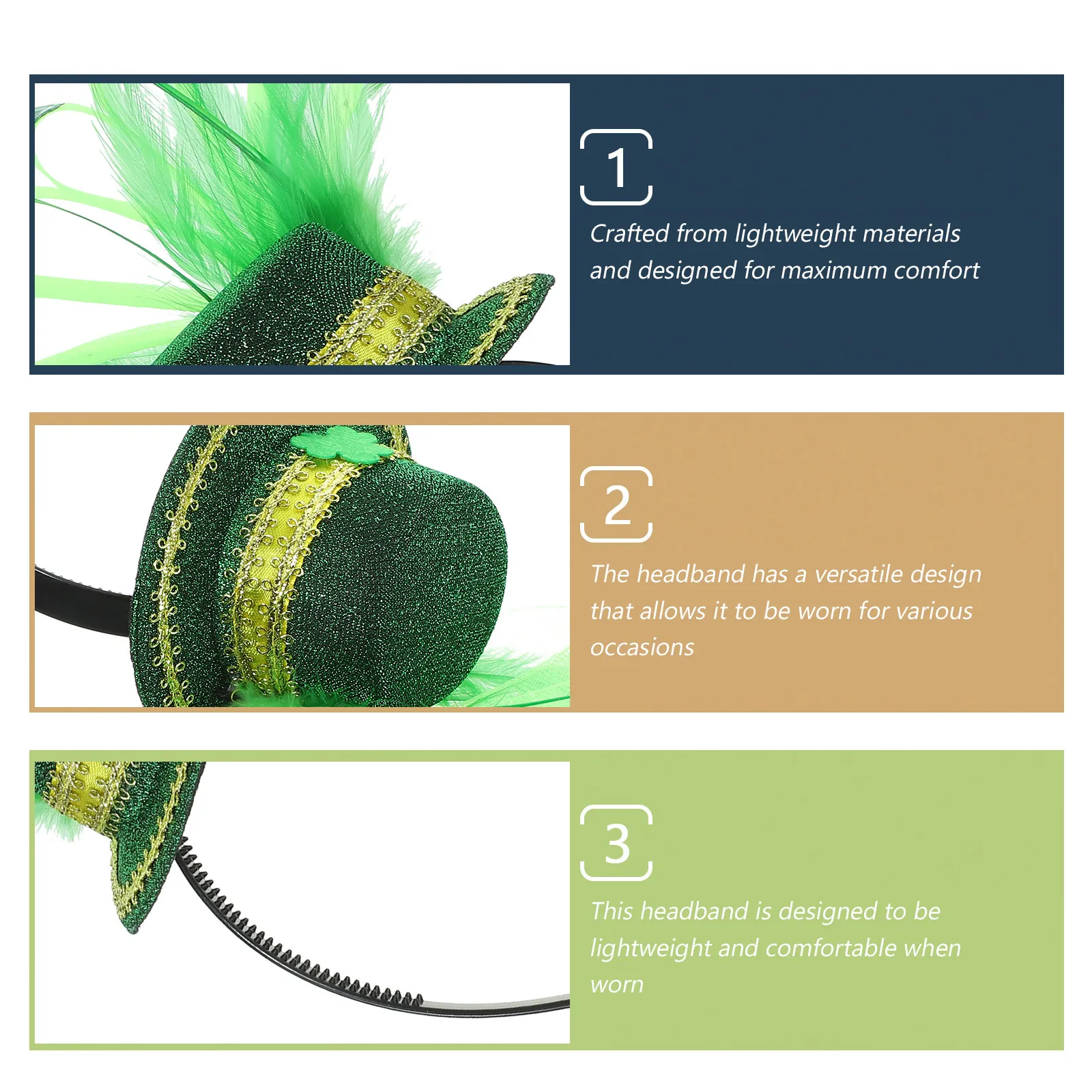 St Patrick's Day Headband Sham - огляд і ціна Women Accessories Photos