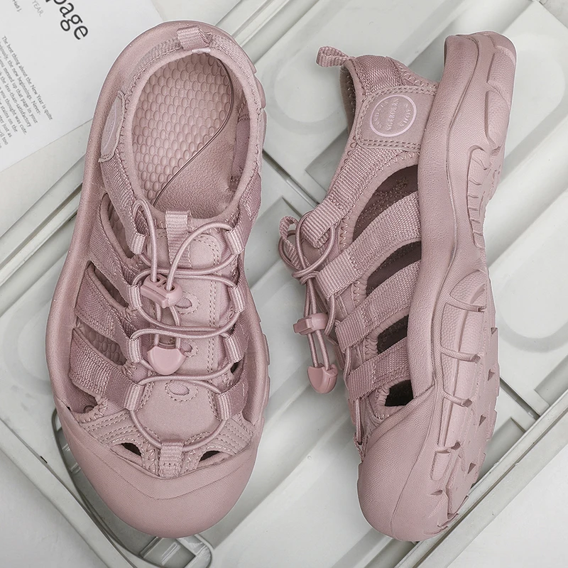 Summer Outdoor Sports Sandals Hole Beach Men Women Non-slip Soft Bottom Speed Interference Water River Tracing Shoes