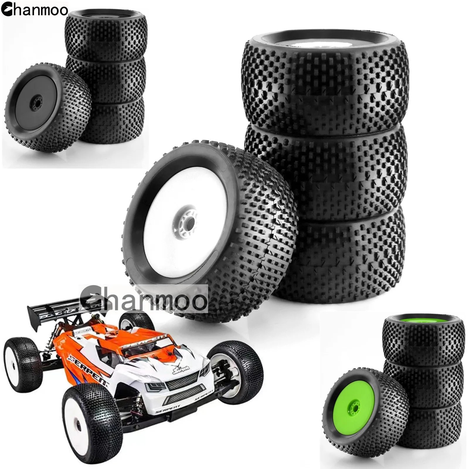 1/8 Opony terenowe 140mm Koło 17mm Hex do 1:8 RC Buggy Racing Car ARRMA Traxxas Redcat Losi Kyosho VRX HPI WR8 HSP Hobao