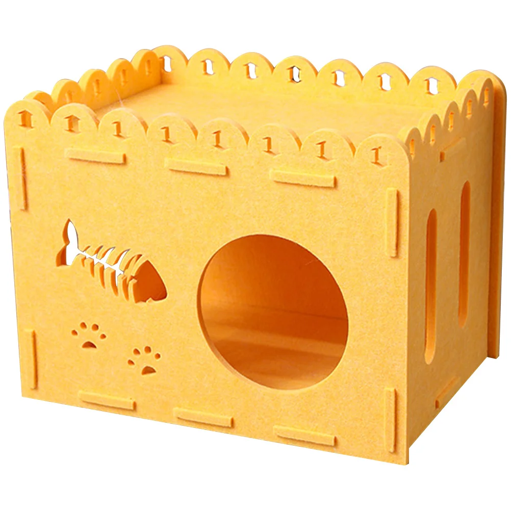 

Cat Scratching Board Nest Comfortable Breathable Cat Sleeping House Multi-Function Felt Pet Play Rest Spot Indoor Outdoor Kitten