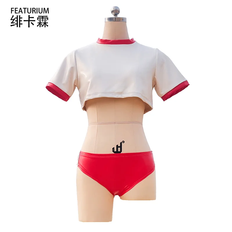 Featurium[CW. Training Skinfeel Gymwear]School Bloomers Gym Sports Suit Short Leather