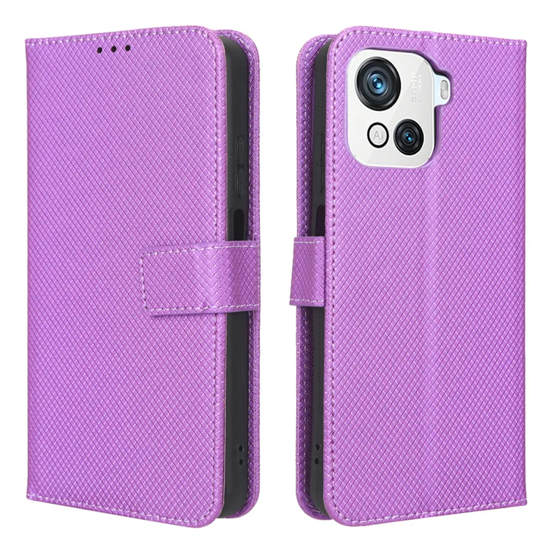 For Blackview OSCAL C80 Diamond Pattern PU Leather Wallet with Lanyard Holder Cover For Blackview Oscal C80 C 80 OscalC80 Bags