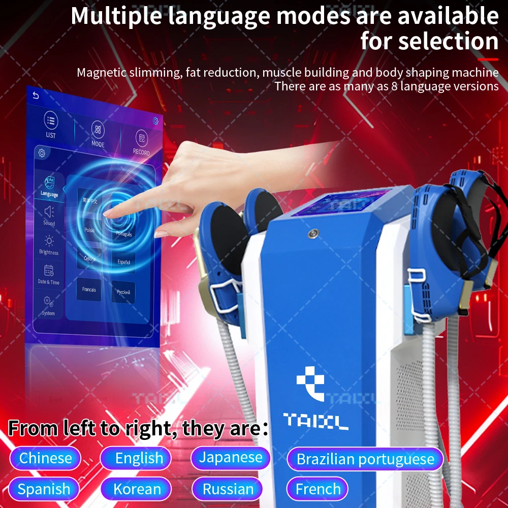 EMS RF Fat Reduction Professional Body Shaping Machine RF 6500W Electromagnetic Muscle Stimulator Salon TAIXL Salon Use