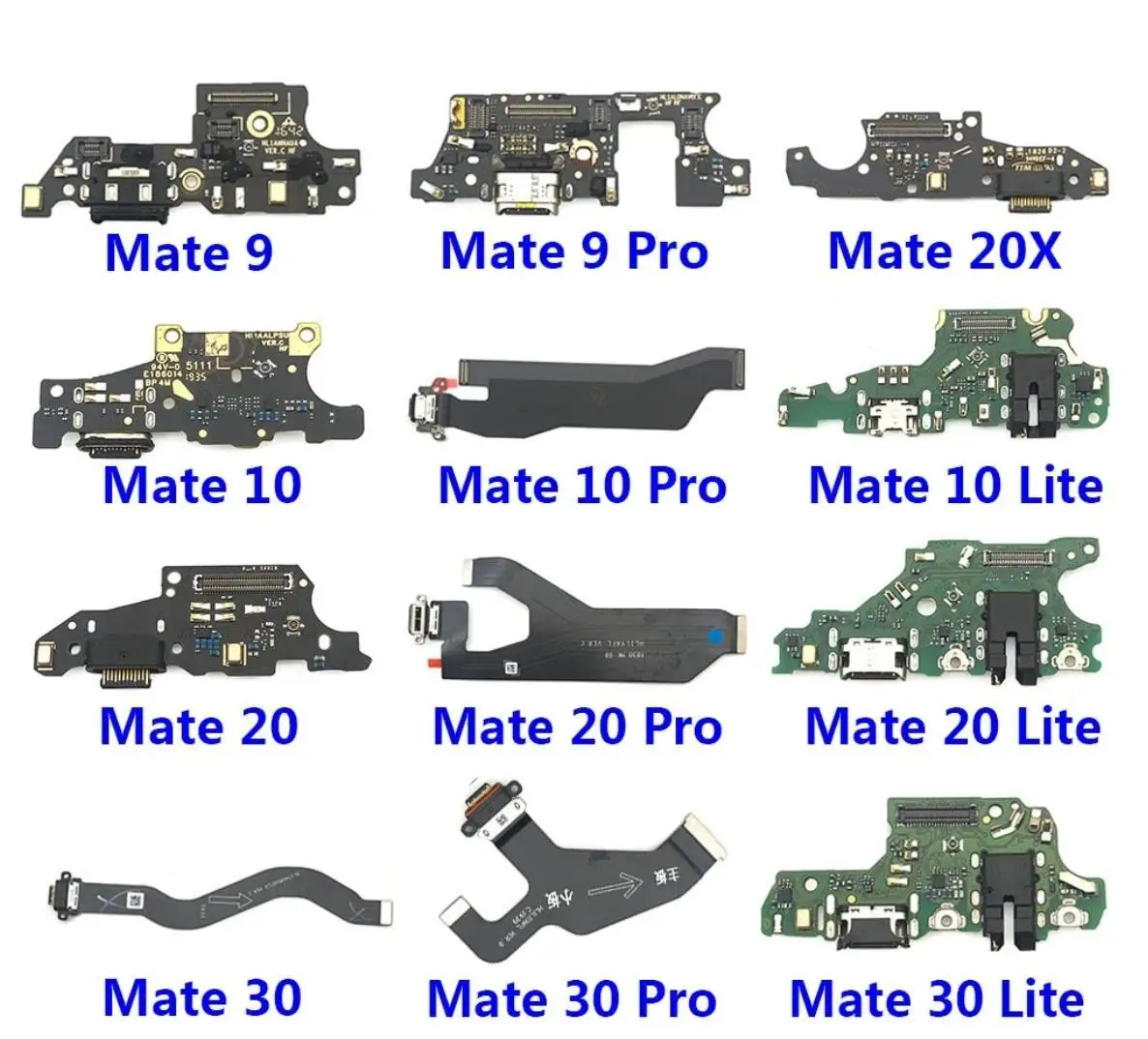 Original Dock Connector Charging Port Flex Cable For Huawei Mate 9 10 20 30 Pro Lite 20X USB Flex Cable Replacement