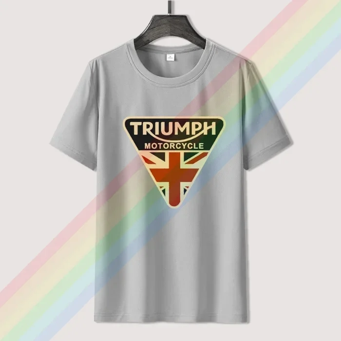 Triumpes-Camiseta de motocicleta para hombre y mujer, camisa de algodón 100%, color negro, Popular, Normal, S-3XL