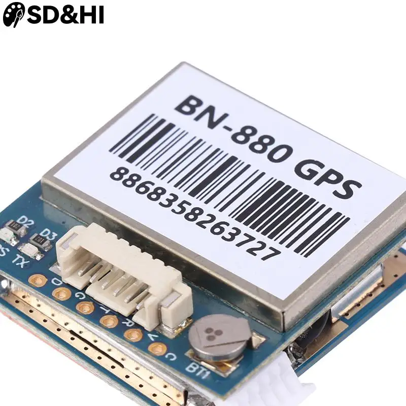 BN220 BN180 BN-880 3.0V-5.0V TTL Level GNSS Module GPS For GLONASS Dual GPS Module Antenna Built In FLASH BN-220 BN880