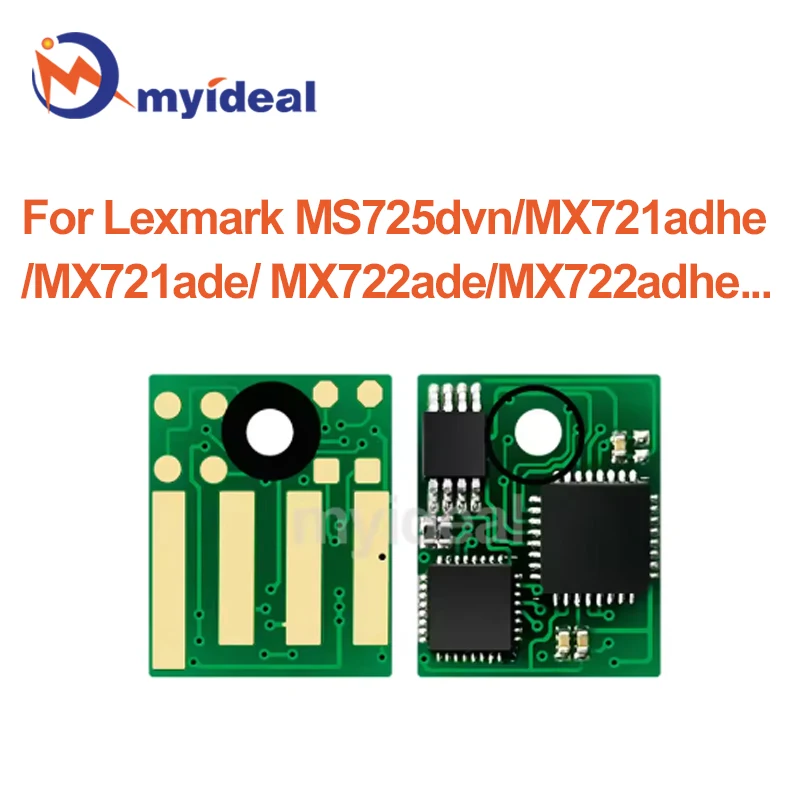 

58D5H00 Toner Chip for Lexmark MS725 MX721 MX722 MS821 MS822 MX822 MS823 MS825 MS826 MX826 Printer Cartridge Chips