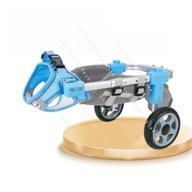 Dog Two Wheels Wheelchair Cat Wheelchair Retractable Lightweight Pet Assisted Walking Vehicle Pet Carrier
