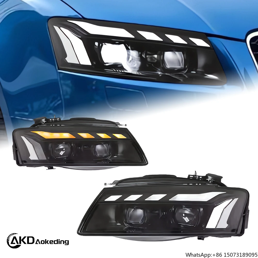 

Car Styling Head Lamp for A5 LED Headlight Projector Lens 2008-2012 RS5 Headlights S5 Front Drl Automotive Accessories