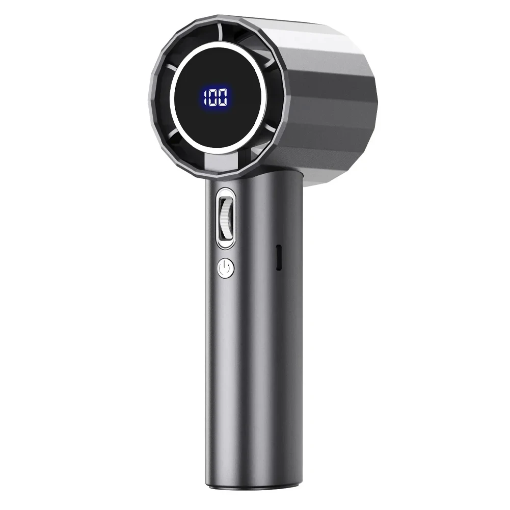 

Portable Handheld Fan for Outdoor Activities USB Rechargeable Mini Fan with LED Display and Multiple Speed Settings