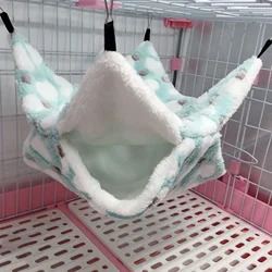 Double Layer Warm Hamster Hammock Pet Hanging Squirrel Sleeping Bag Hedgehog Small Pet Accessories Cage Pet Supplies Hammock