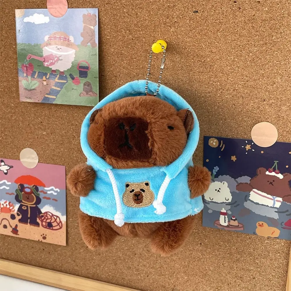 

Gift Fluffty Capybara Keychain Hoodie Cute Capybara Pendant Cartoon Soft Capybara