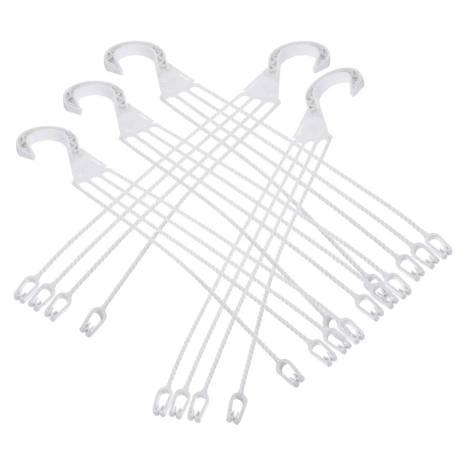 

5 Pcs Hanging Basin Hook Pot Hangers for Kitchen Hooks Flower Flowerpot Support Tools Plant Basket