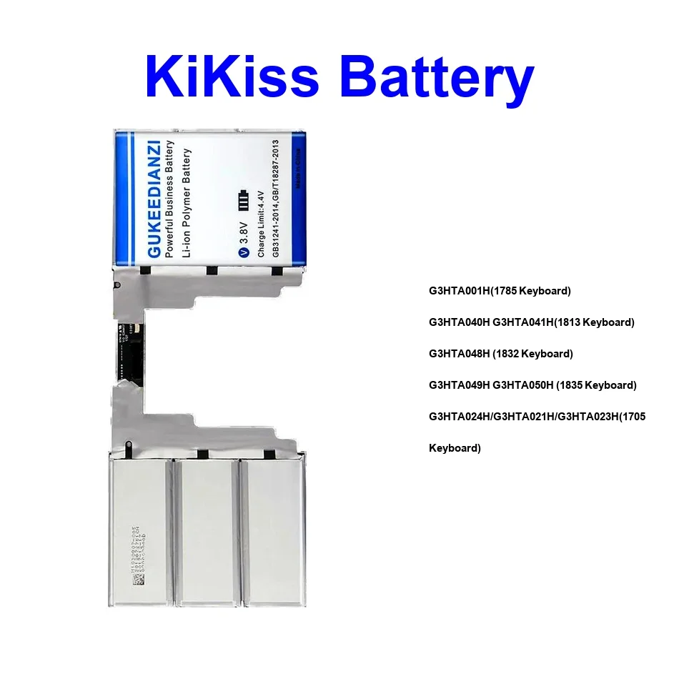

G3HTA040H G3HTA041H(1813 Battery For Microsoft Surface Book 1（enhanced 1 Keyboard 2 Inch 1705 1832 1834 1835 13.5 2ND