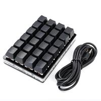 Mini USB Custom Mechanical Keyboard 24 Keys Black/White Gaming Keyboard Sayo Device Shortcut Programmable Keypad Keys Macro