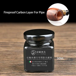 50ml Fireproof Carbon Layer Coating Liquid For DIY Wood Tobacco Pipe Accessories