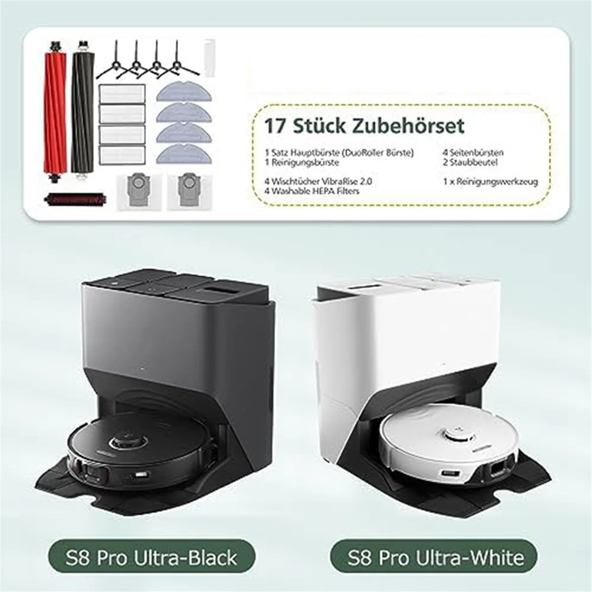 Akcesoria do S8 Pro Ultra S8 S8+ Główna szczotka boczna Filtr Worek na kurz Części zamienne do odkurzacza robota