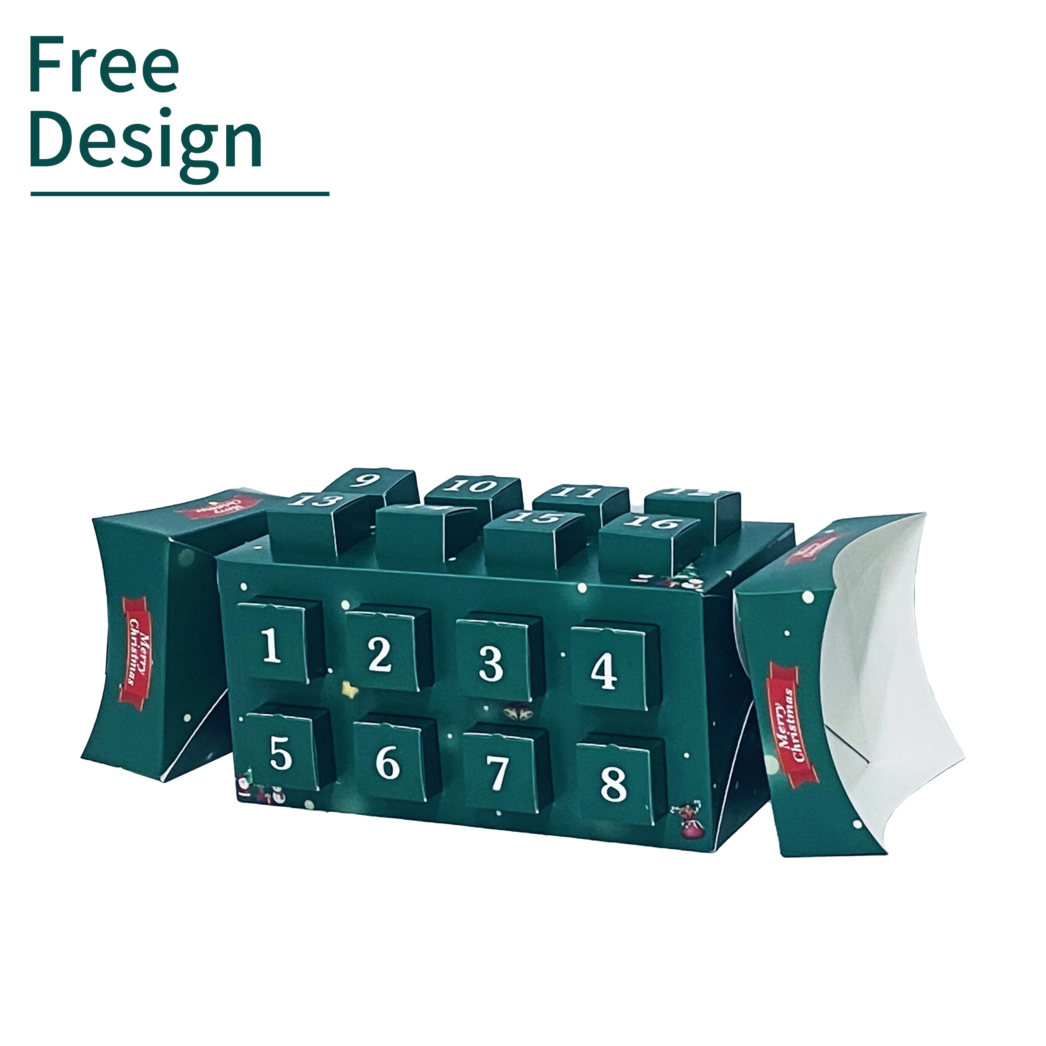 Customization.Wholesale Christmas Candy Shape Manufacturer Good Price Paper Packaging Customized Candy Christmas Empty