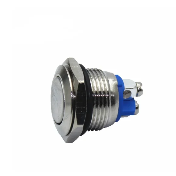 New Original 16MM Metal Self-Resetting Pushbutton SwitchStart Power SwitchNon-Locking Waterproof Switch
