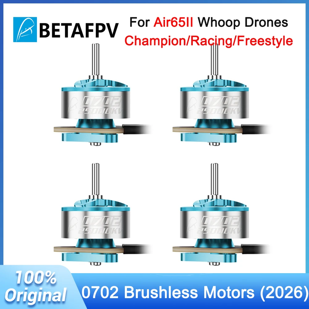 Image of BETAFPV 0702 36000KV 30000KV 25000KV Bürstenlose Motoren (2026) für Air65 II Champion/Racing/Freestyle Whoop Drohnen