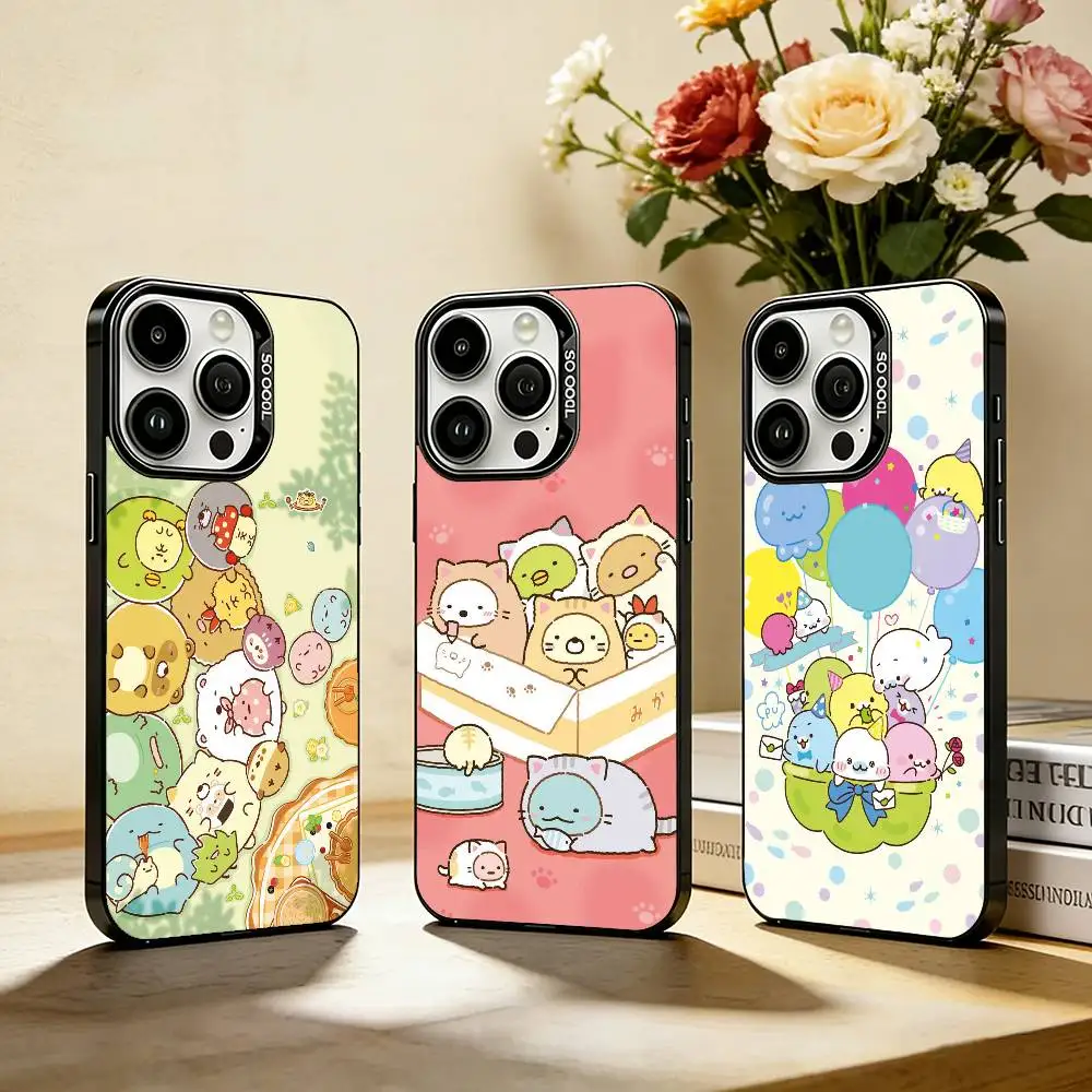 

H-Sumikko Gurashi Phone Case For iPhone 17,16,15,14,13,12,Pro MAX Black Matte Shockproof Cover