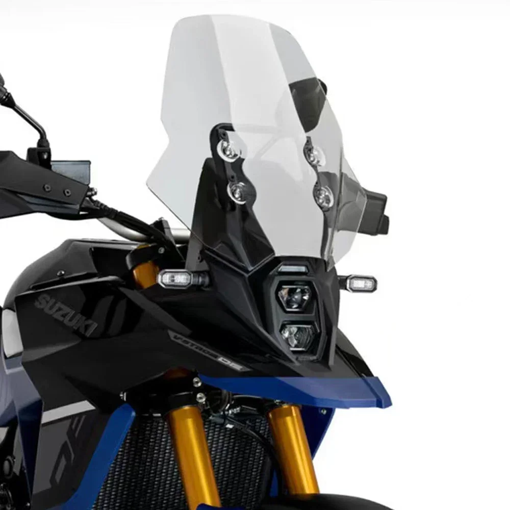 สำหรับ SUZUKI V-STROM 800DE DL800DE กระจกรถจักรยานยนต์สูงกีฬาด้านหน้ากระจกอะคริลิคตัวเบี่ยง 800DE อุปกรณ์เสริม