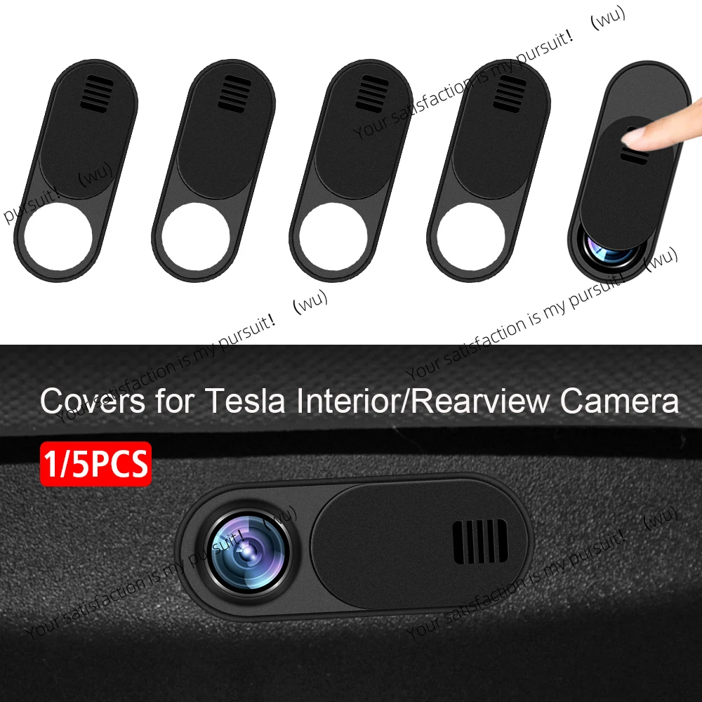 1/5/10 Pcs Lens Covers For Tesla Model 3/Y Slide To Close/Open Webcam Blocker Camera Cover Privacy Protector Car Accessories