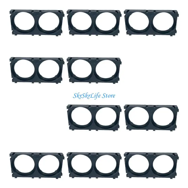 E65E 10pc Battery Storage Tray Rack Holder For 34200/33155 Lithium Cells Batteries Holder Bracket Heavy Duty ABS Build