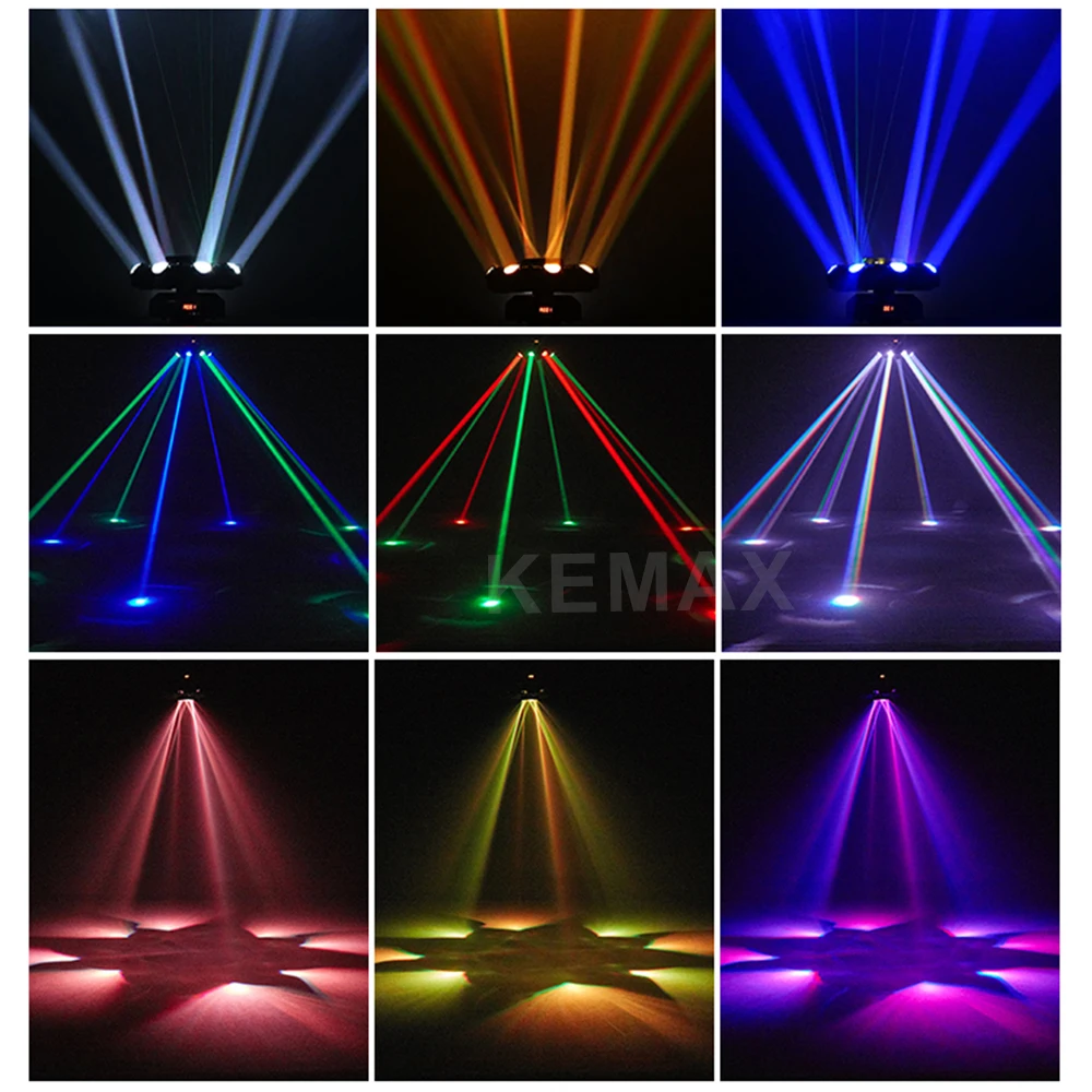 Moving Head DJ Light 150W 8-Arm LED Beam DMX512 DJ Equipment Disco Party Lights Stage Effect For Nightclub Bar Wedding image 3