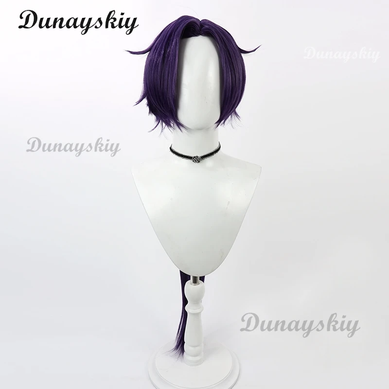 Plum Blossom Eleven Anime Scissor Seven Cosplay Wig Meihua Warrior Purple Long Straight Hair Women Clothes Customized