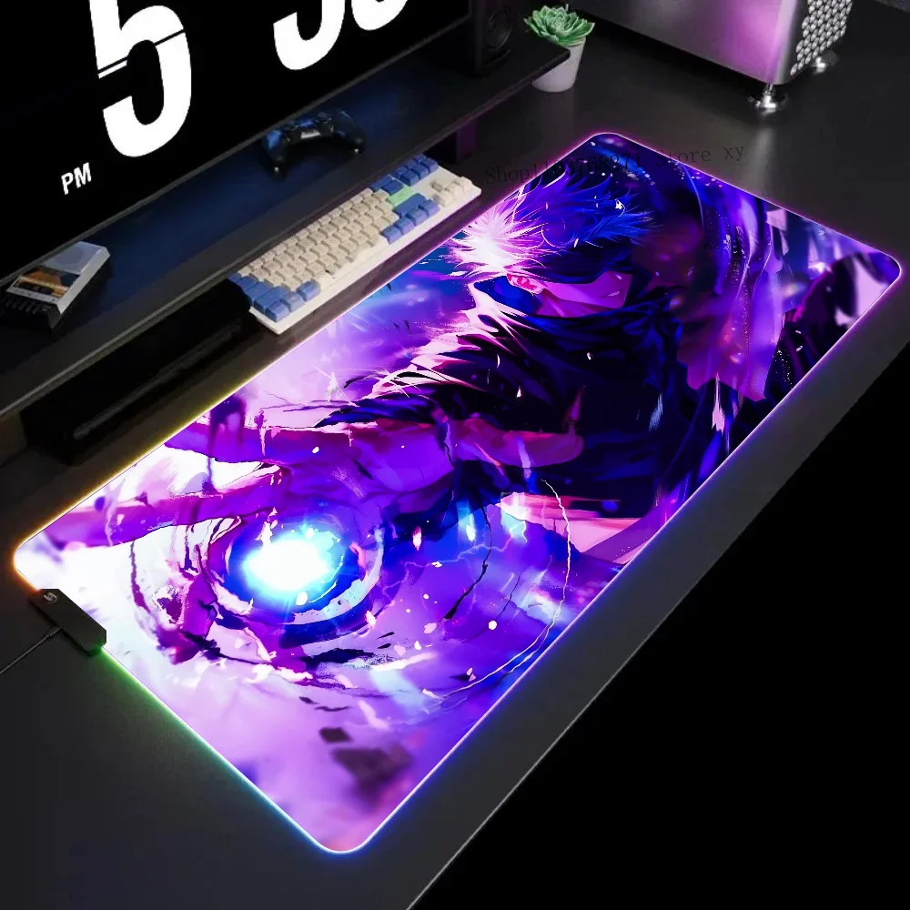 

Коврик для мыши Hollow Technique XXL RGB Коврики для игровой мыши HD Черные аксессуары для геймеров Большой светодиод