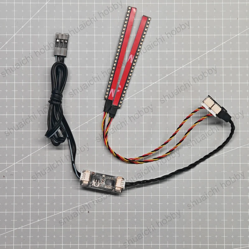 5.0-8.4V RC Model Car Throttle Responsive Light Bar A-Pillar LED Strip with Throttle Level Display DIY Hobby Accessories - view 3