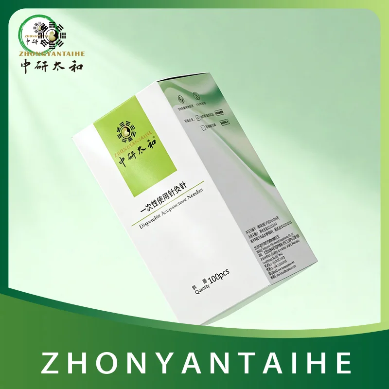 ZHONGYAN TAIHE Disposable Acupuncture Needle with Catheter 10Box/1000Pcs Sterile Individually Packaged Various Sizes