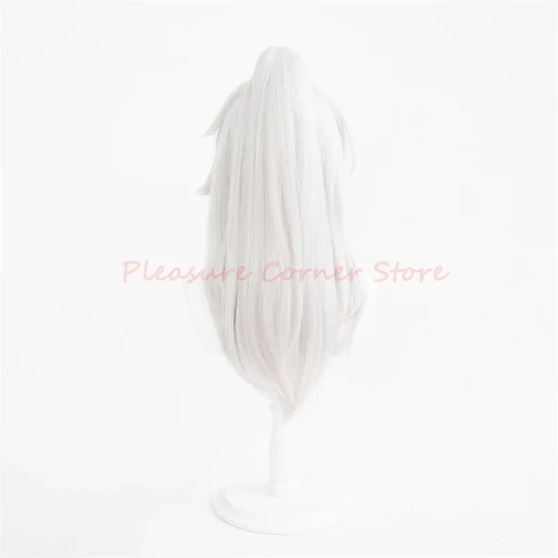 111 www لعبة مع ذيل حصان جينغيوان هونكاي ستار ريل باروكة كوسبلاي فضي أبيض جينغ يوان دبليو