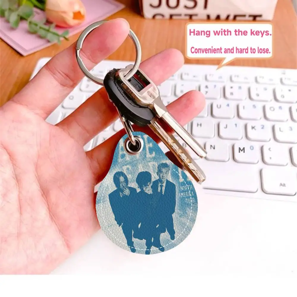 W-Wave إلى الأرض تدفق الصيف حامل مفتاح جديد بولي Leather الجلود مفتاح الحقيبة ضئيلة مدبرة المنزل مفتاح مدخل الحرس بطاقة حامي حامل #4