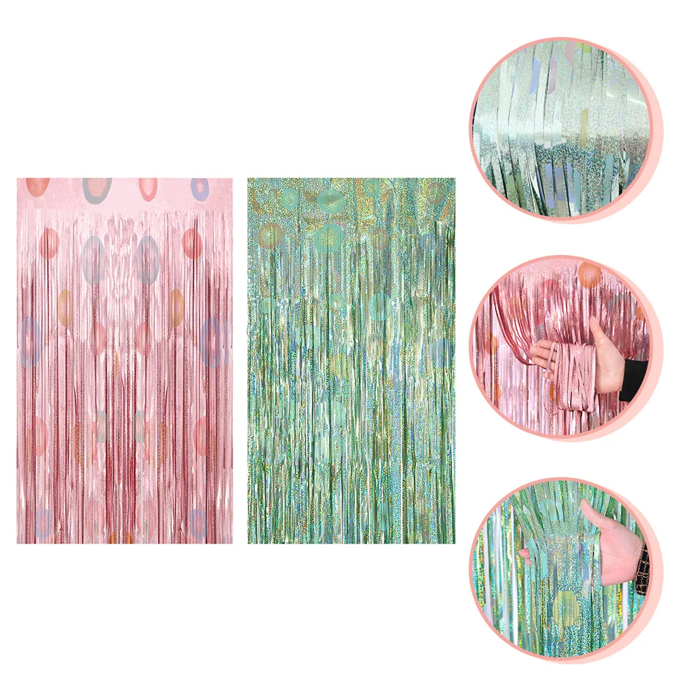 

2Pcs Creative Easter Curtain Decorative Background Pendant Fine Workmanship Living Room Bedroom Office Cafe Decoration