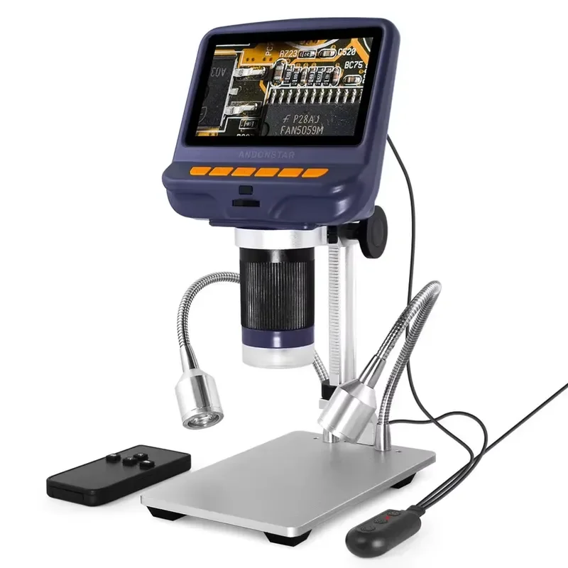 AD106S USB Digital Microscope With 4.3'' LCD Screen 200X for PCB Soldering BGA Jewelry Appraisal Digital Microscope
