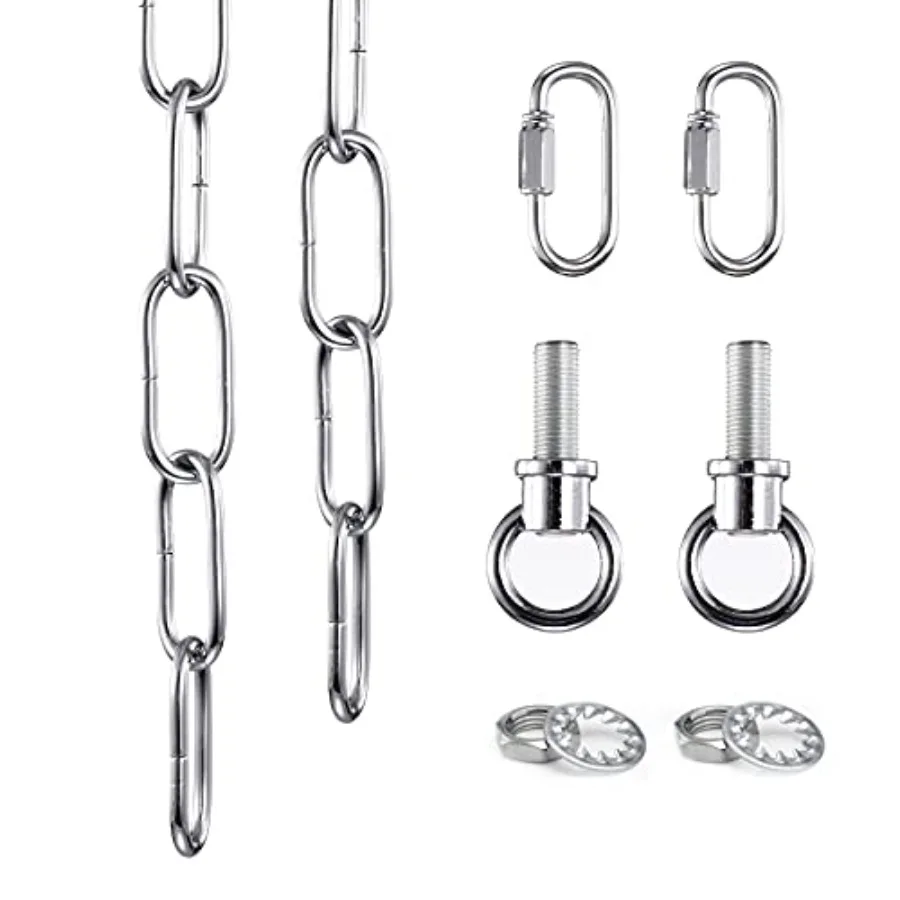 Chrome Metal Heavy Duty Chandelier Chain - 6 Feet Accessory Chain for Pendant Lights, Chandeliers and Swag Lights