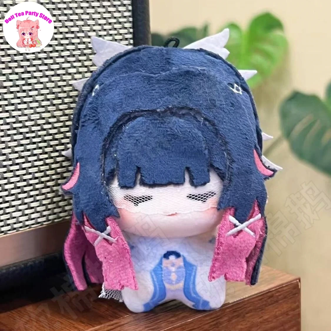 

10 см Аниме Genshin Impact Колумбина Хипоселения Нуну с принтом, очаровательная хлопковая кукла-подвеска, плюшевая игрушка-брелок, подарок