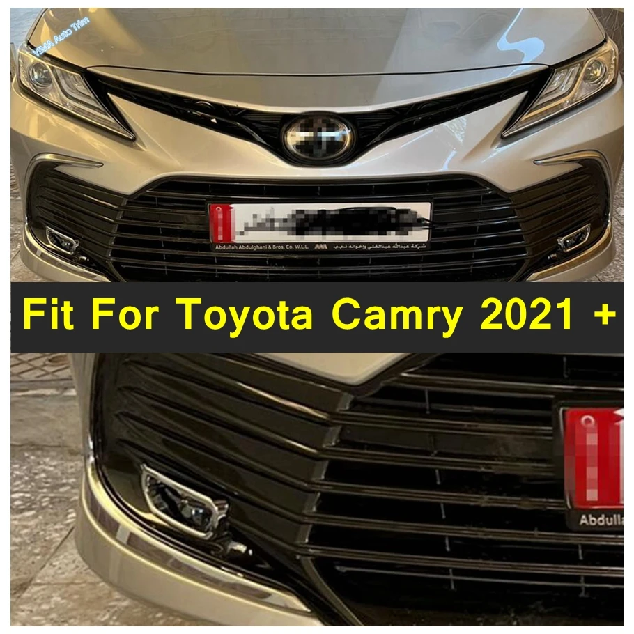 

Auto Front Bumper Fog Lights Lamp Foglight Accessories Cover Trims Molding Garnish Frame Fit For Toyota Camry 2021 2022 2023