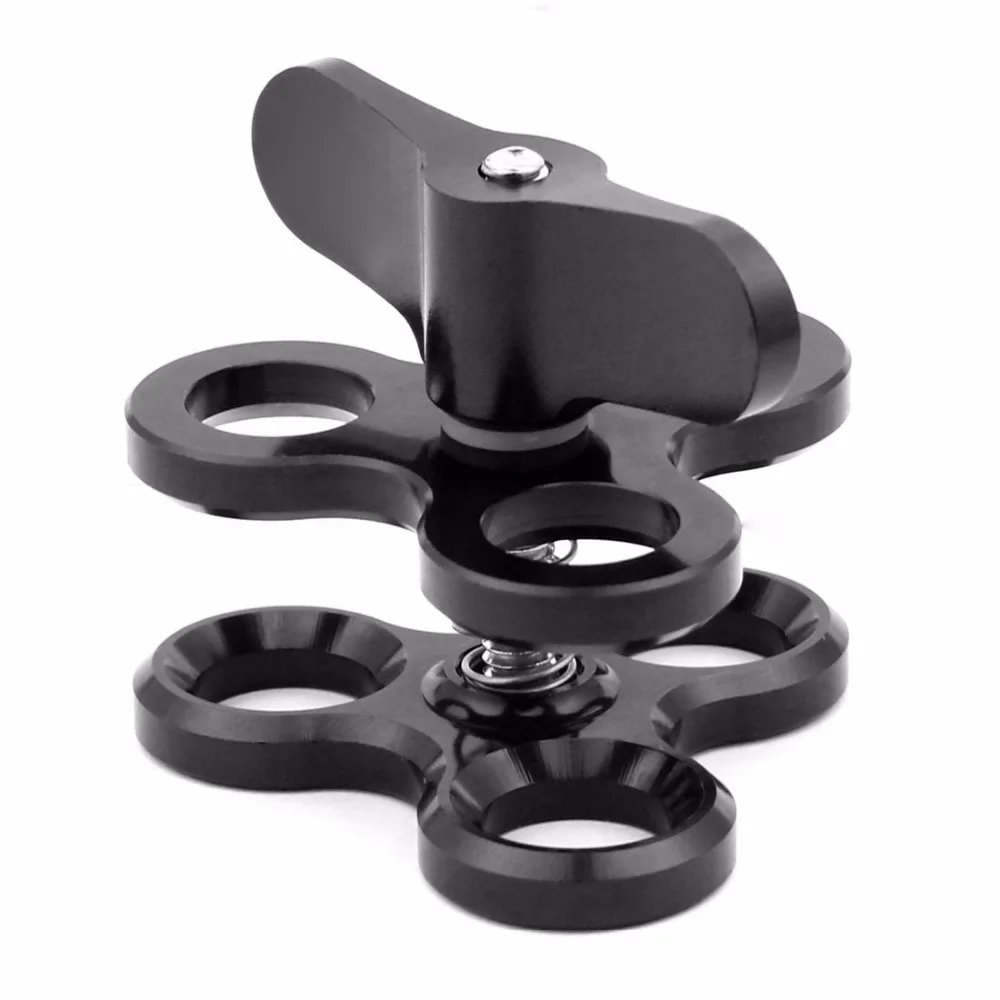 Tauchen DSLR Kamera käfig Dual Handheld Tray Halterung Buttery Clip Kohle faser Verlängerung sarm schwimmende Stativ halterung für Gopro 13 – Detail 13