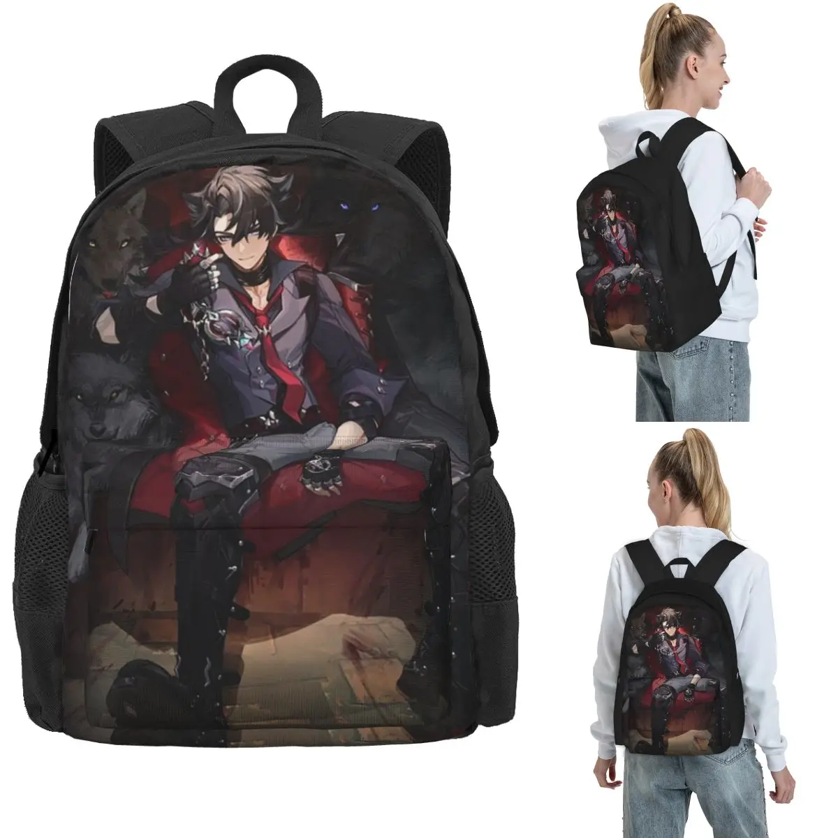 Genshin Impact Wriothesley Risley Backpack Hot Sale Daypack Large Capacity Children BookBag School Bag Shoulder Bags for Men