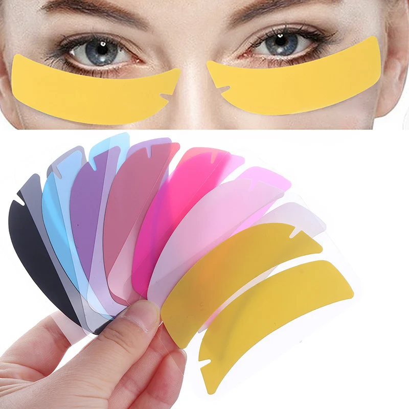 New Reusable 1Pair Eye Pads Silicone Stripe Lash Lift Eyelash Extension Hydrogel Patches Under Eye Gel Patch Makeup Tools