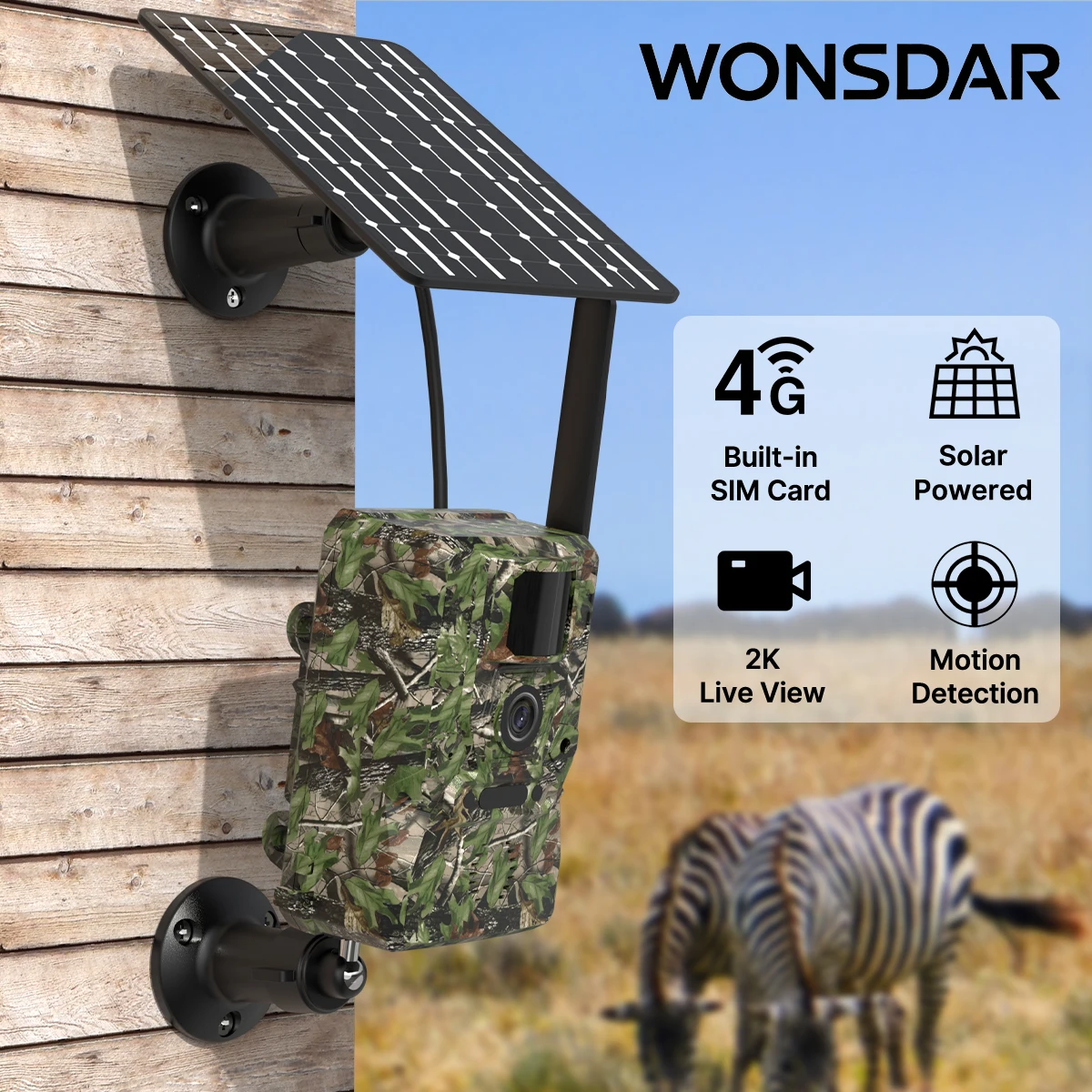 

4G LTE сотовая камера для троп на солнечной энергии 3MP HD IP66 водонепроницаемый PIR камуфляжный уличный монитор для обнаружения животных и людей UBox