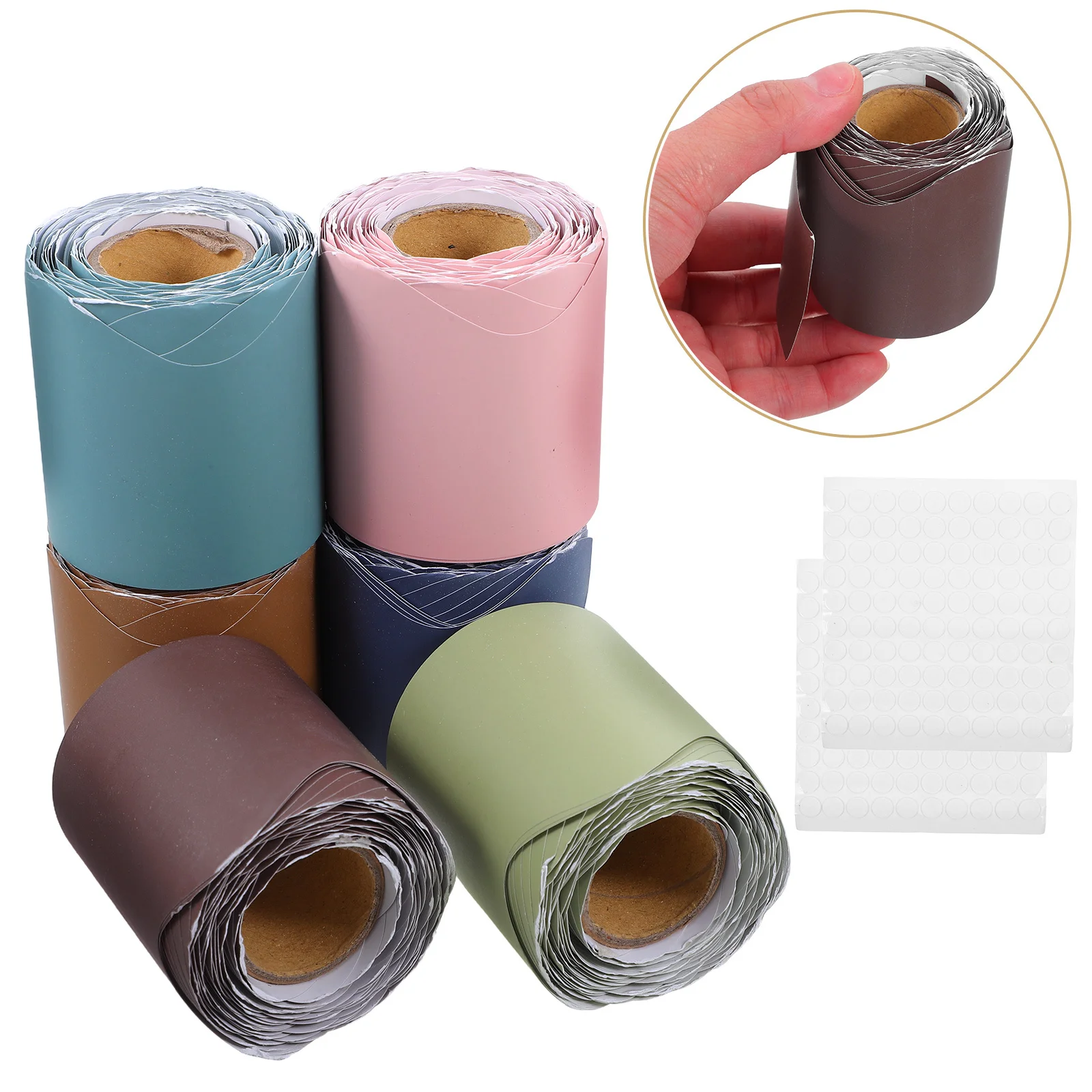 

6 Rolls Border Paper of Bulletin Board Classroom Borders for Wall Peel and Stick Office Decor