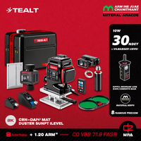 YEVOLT 12/16-Line 3D/4D Green Laser Level Low Battery Alert USB-C Fast Charging Low-Light Conditions No More Manual Measurement
