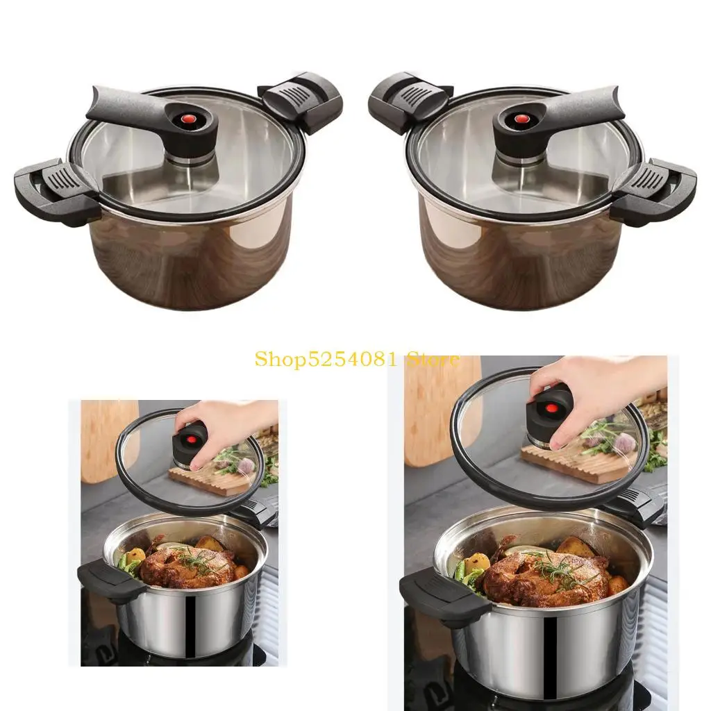 AXYC Premium 304 Stainless Steel Multifunctional Pressure Pot 3.6/5.4L Ideal For Soups Stews And Family Dining